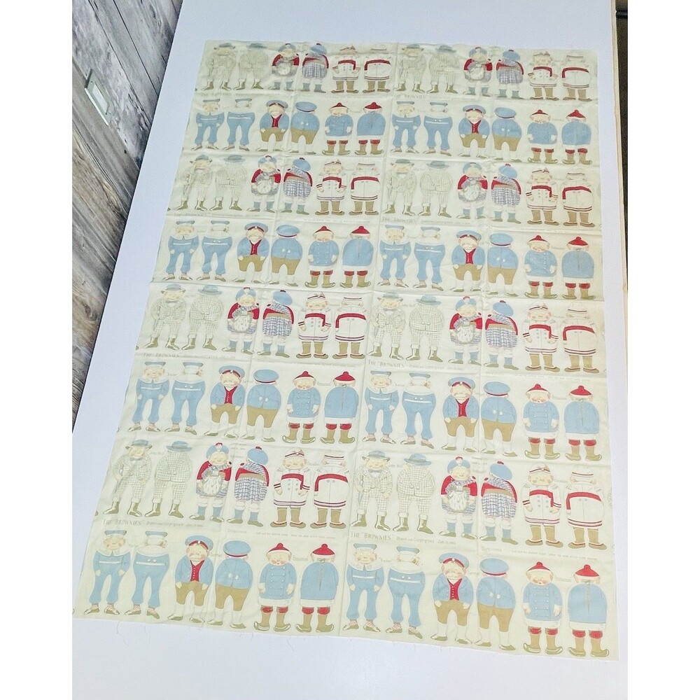 Repro. 1892 Palmer Cox,  The "Brownies"  Fabric Piece - Makes 48 Dolls